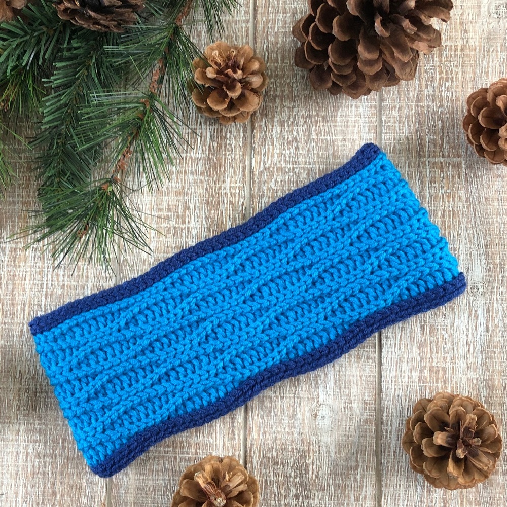 Handmade Crochet Wave Headband Earwarmer